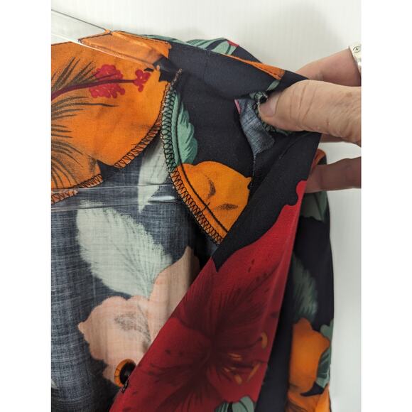 Vintage 90's Styleworks Short Sleeve Maxi Dress Cottage Floral Print Rayon - Picture 5 of 10